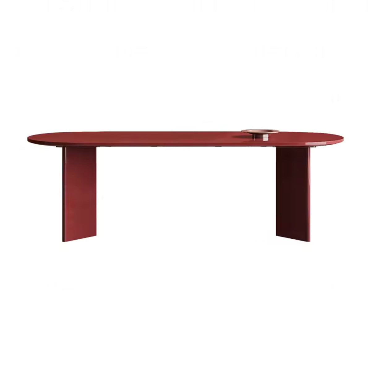 Modern Elliptical Rectangular Dining Table Combination Solid Wood Dining Room Kitchen Small Table