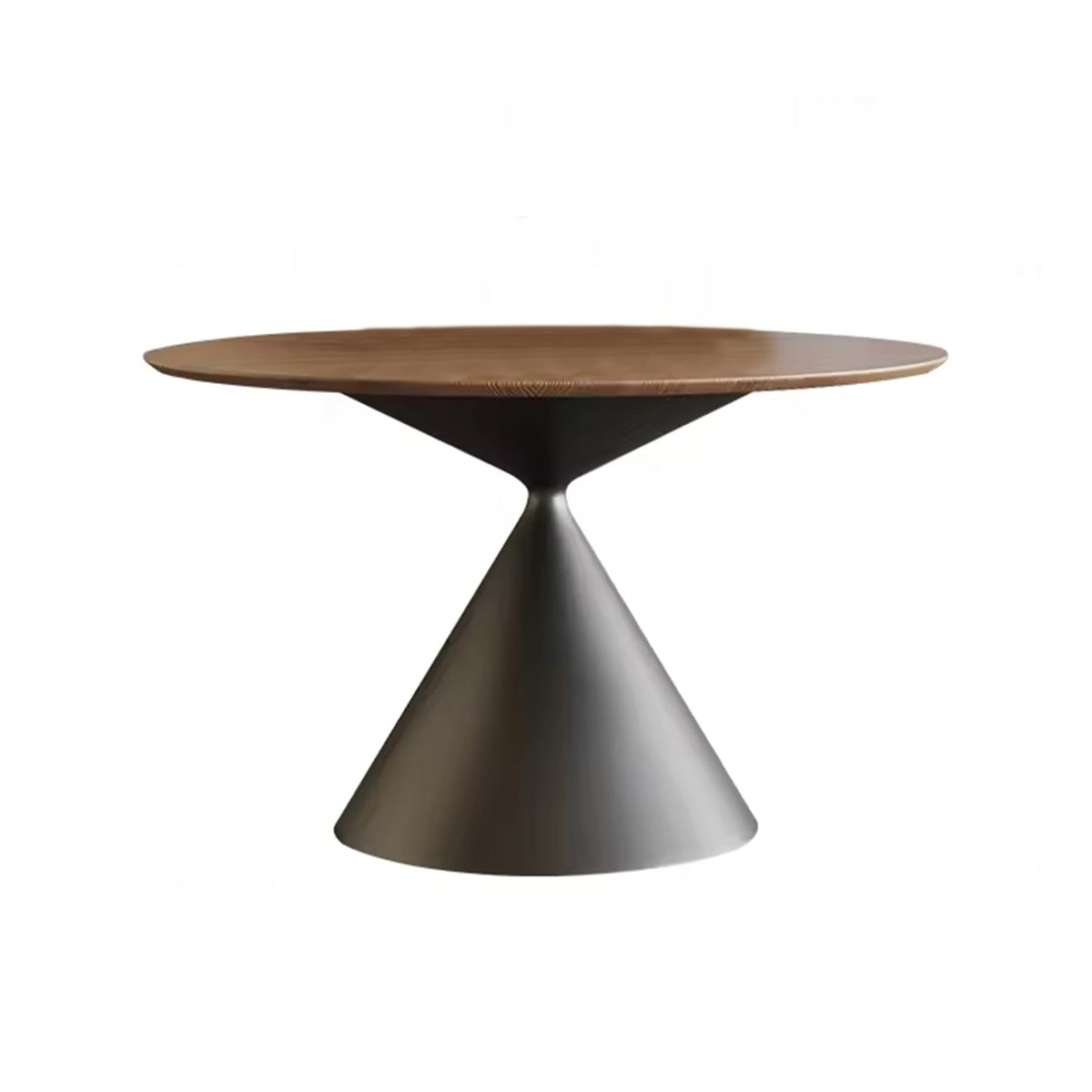Stainless Luxury Nordic Style Round Wooden Dining Table for Home or Restaurant Featuring Slate Material for Villa Use