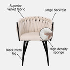 Light Luxury Cheap Price Modern Dining Chairs Velvet Comfortable Dining Chairs