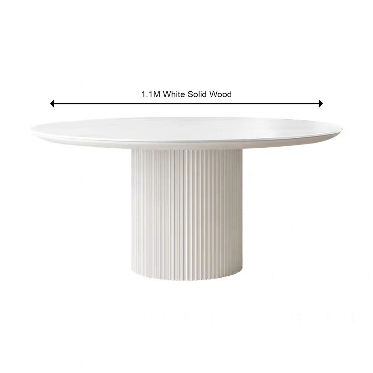 Nordic Style Round Wooden Dining Table for Home or Restaurant Featuring Slate Material for Villa Use