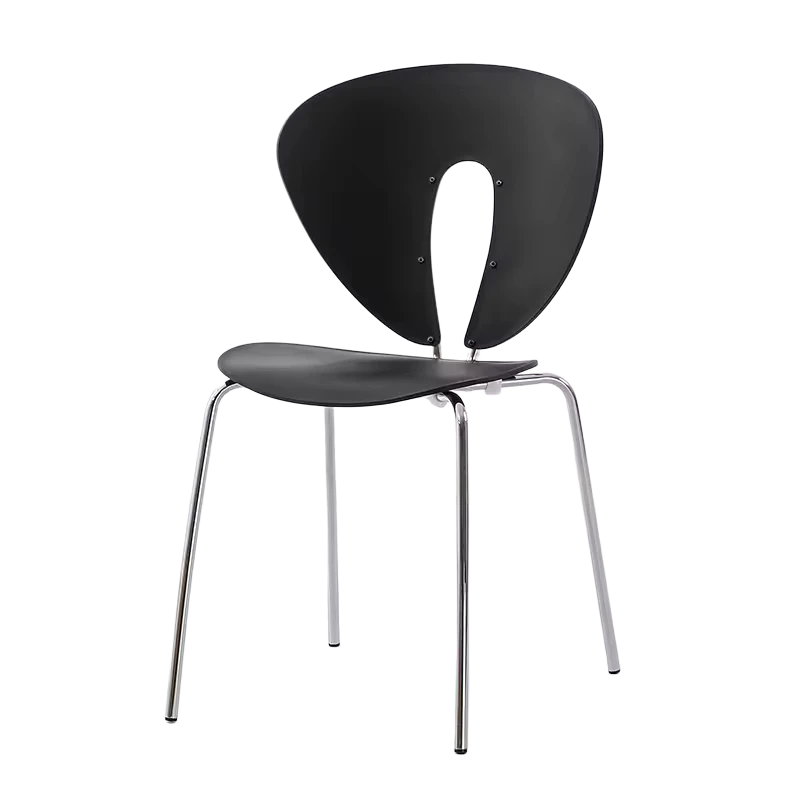 Comfortable Modern Nordic Style Plastic Dining Chairs Home Light Luxury Chair Italian Restaurant Backrest Chairs for Dining Room