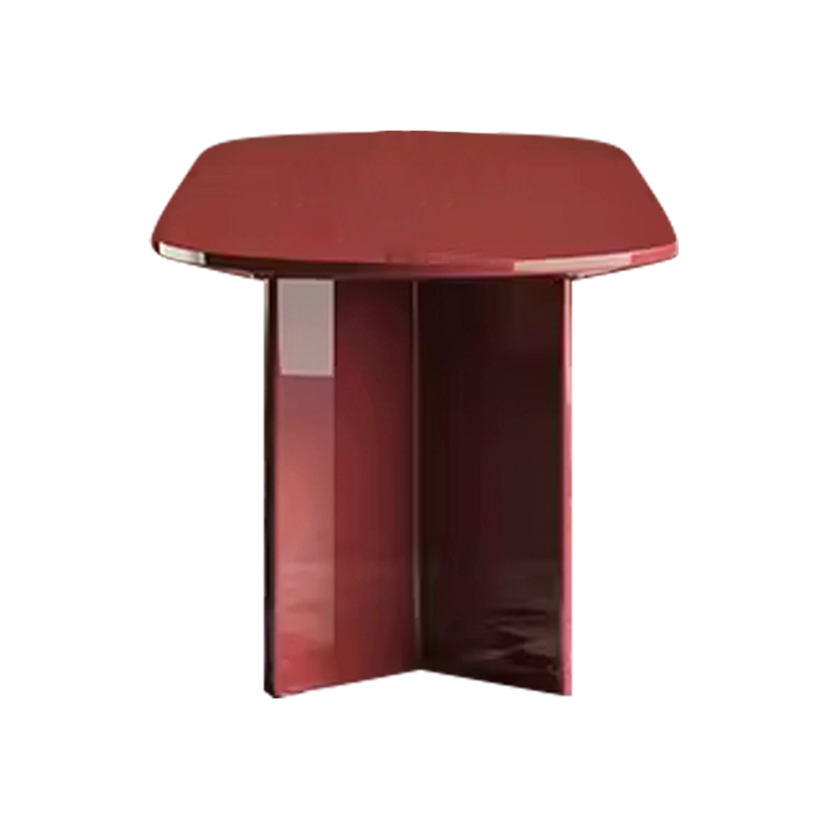 Modern Elliptical Rectangular Dining Table Combination Solid Wood Dining Room Kitchen Small Table