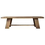 Sassanid New Arrival French Contemporary Indoor Solid Wood Davos Oak Rectangular Extension Dining Table