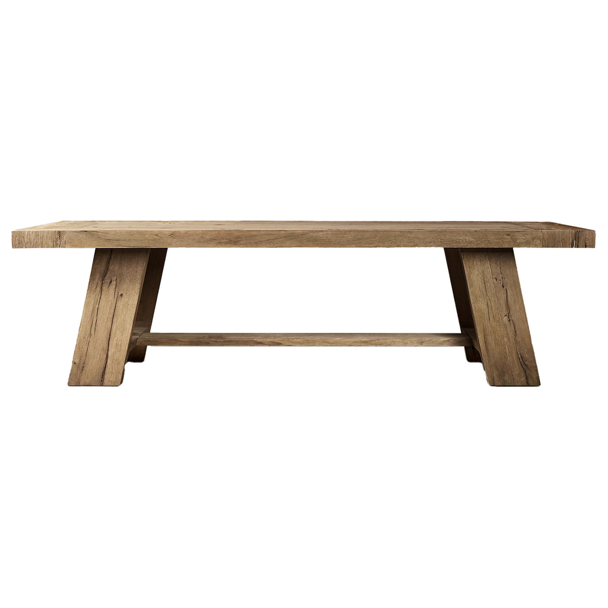 Sassanid New Arrival French Contemporary Indoor Solid Wood Davos Oak Rectangular Extension Dining Table