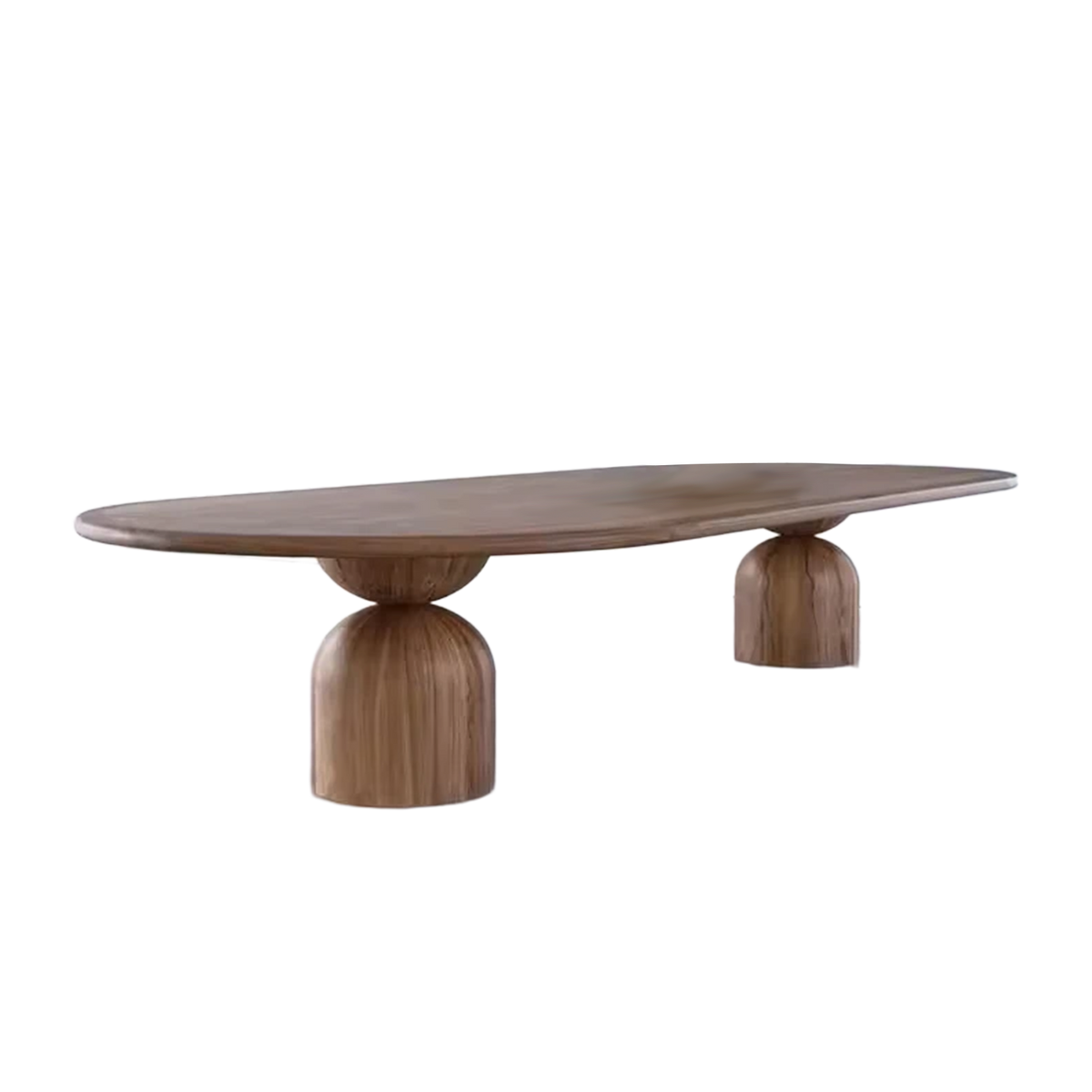 High Quality Nordic Luxury Modern Hotel Furniture Solid Wood Oval Dining Table
