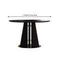 Modern Nordic Round Wooden Dining Table and Travertine Table Table for Restaurant Home Use