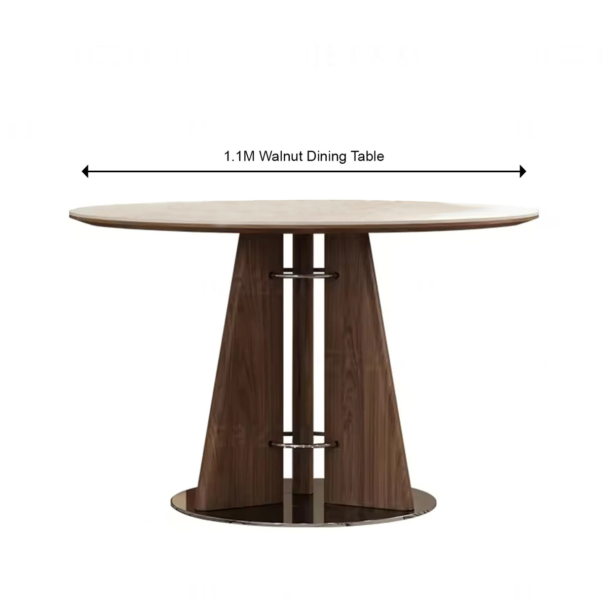 Modern Nordic Round Wooden Dining Table and Travertine Table Table for Restaurant Home Use