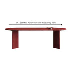 Modern Elliptical Rectangular Dining Table Combination Solid Wood Dining Room Kitchen Small Table
