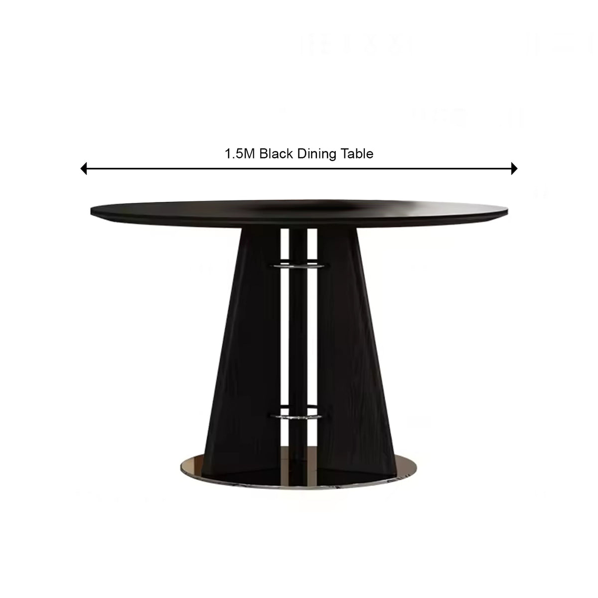 Modern Nordic Round Wooden Dining Table and Travertine Table Table for Restaurant Home Use