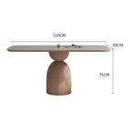 PurelyFeel Nordic Ash Solid Wood Dining Table Cream Wind Rock Board Dining Table and Chair Combination Rectangular Dining Table