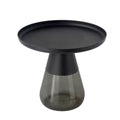 WISEMAX Side Corner Tray Coffee Table Hotel Living Room Gold Brass Top Modern Coffee Table Design With Glass Bottom Base