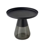 WISEMAX Side Corner Tray Coffee Table Hotel Living Room Gold Brass Top Modern Coffee Table Design With Glass Bottom Base