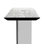 WISEMAX FURNITURE Minimalist Hotel Lobby Black Wood Top Side Table Hallway Entrance Table Console Modern Wooden Console Table
