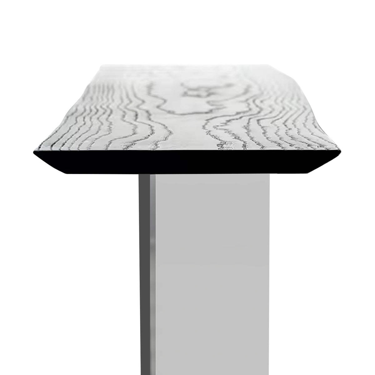 WISEMAX FURNITURE Minimalist Hotel Lobby Black Wood Top Side Table Hallway Entrance Table Console Modern Wooden Console Table