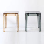 Wholesale Factory Price Modern Simple Design Tempered Glass Top Transparent Restaurant Small Dining Table Set 2 Chairs