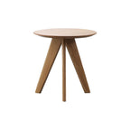 Wholesale Bazhou Factory Furniture Modern Three Legs MDF Top Living Room Small Wood Round Side Coffee Table