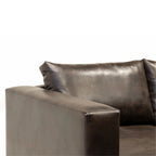 Sectional Sofa Left Eco Leather Trayken