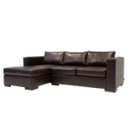 Sectional Sofa Left Eco Leather Trayken