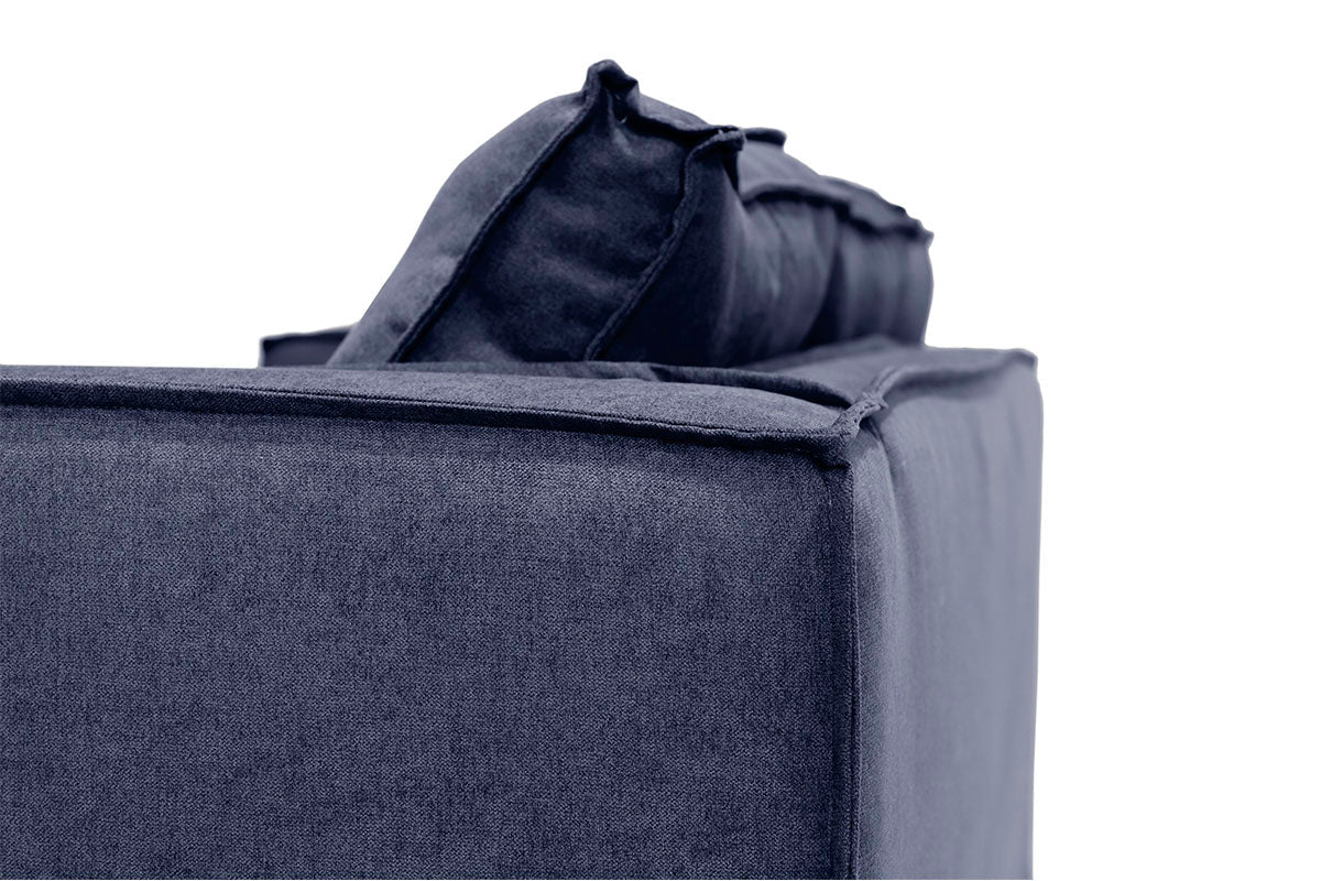 Velvet Blue Cover Trayken Sofa