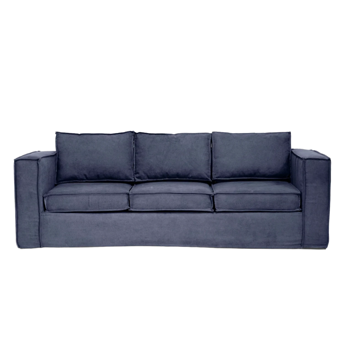 Velvet Blue Cover Trayken Sofa