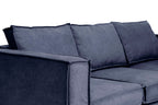 Velvet Blue Cover Trayken Sofa
