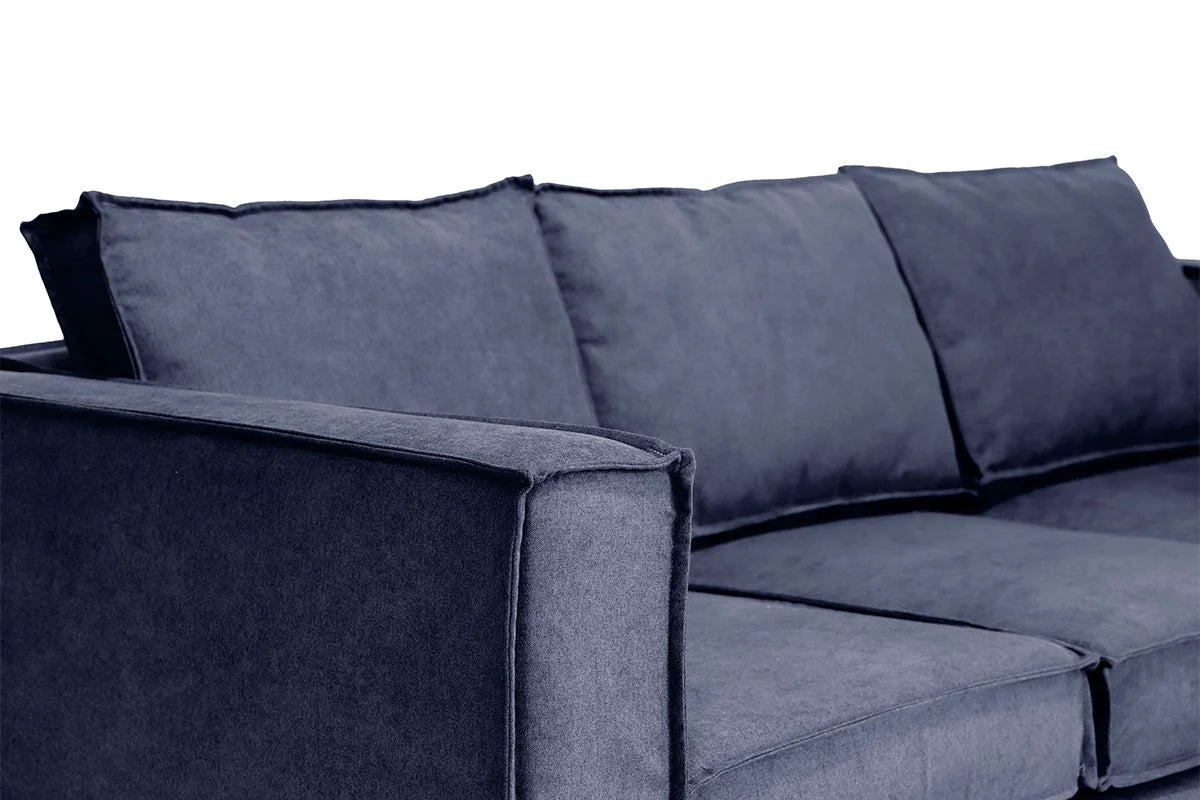 Velvet Blue Cover Trayken Sofa