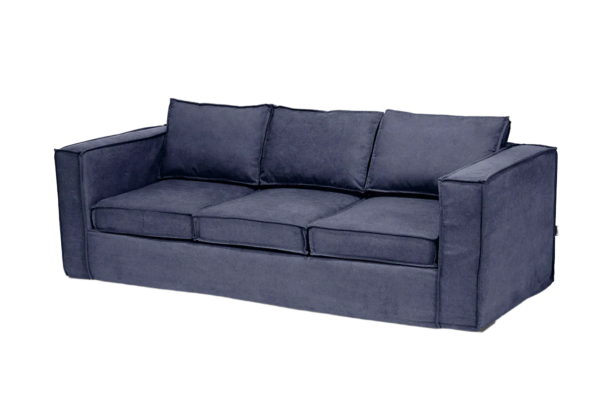 Velvet Blue Cover Trayken Sofa