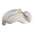 Modern Luxury Fashion Italian Minimalist Fabric Sofa Lamb Fleece Curved Sofa Medieval Cream Style Pea Sofa