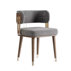 Purely Feel Light Luxury Dining Chair New Chinese Solid Wood Restaurant Club Dining Chair Department Leisure Negotiation Chair