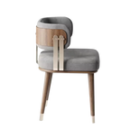 Purely Feel Light Luxury Dining Chair New Chinese Solid Wood Restaurant Club Dining Chair Department Leisure Negotiation Chair