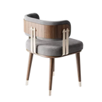 Purely Feel Light Luxury Dining Chair New Chinese Solid Wood Restaurant Club Dining Chair Department Leisure Negotiation Chair