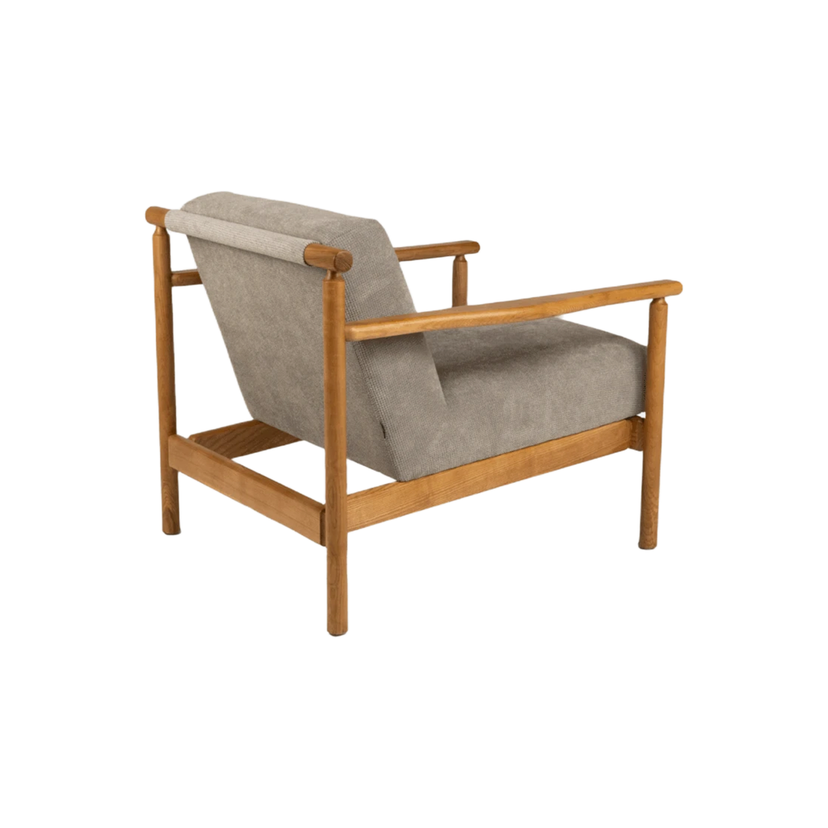 Fabric Arm Chair Xunlin Walnut Gris