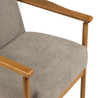 Fabric Arm Chair Xunlin Walnut Gris