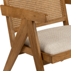 Wood Armchair Sandama Natural