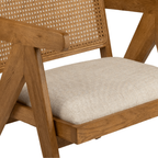 Wood Armchair Sandama Natural