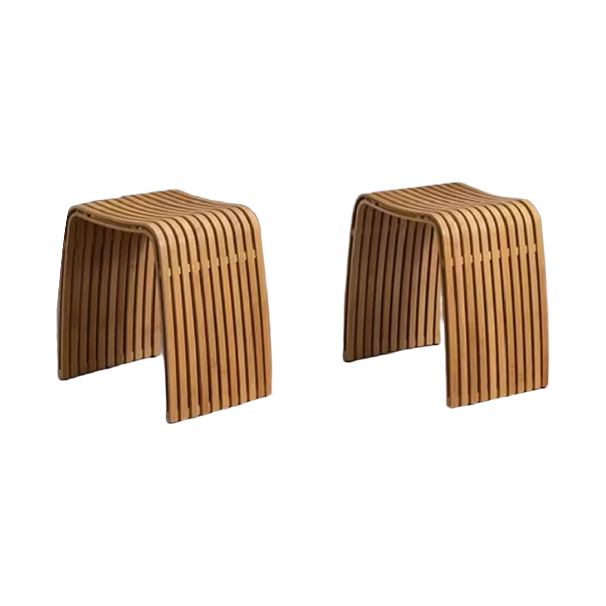 Nordic Natural Bamboo Chair Restaurant Coffee Shop Living Room Stool Bathroom Shower Waterproof Bench