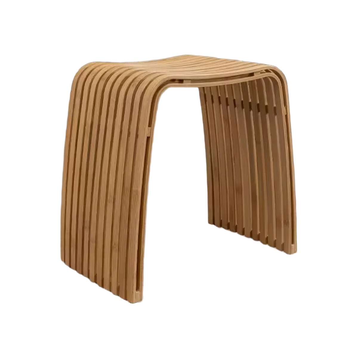 Nordic Natural Bamboo Chair Restaurant Coffee Shop Living Room Stool Bathroom Shower Waterproof Bench