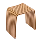 Nordic Natural Bamboo Chair Restaurant Coffee Shop Living Room Stool Bathroom Shower Waterproof Bench
