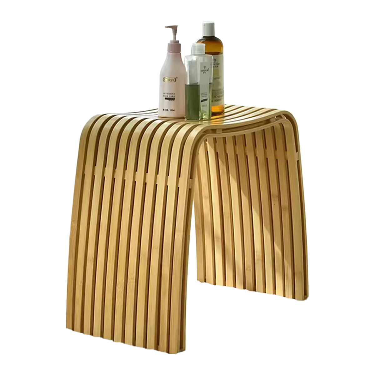 Nordic Natural Bamboo Chair Restaurant Coffee Shop Living Room Stool Bathroom Shower Waterproof Bench