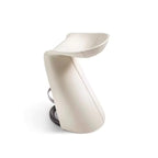 WISEMAX FURNITURE Nordic Home Kitchen Wooden Metal Leg Single Counter Stool Saddle Leather Cover Bar Chair for Restaurant Café