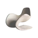 WISEMAX FURNITURE Modern Living Room Art Furniture Minimalist Solid Wood Irregular Unique Leisure Single Armchair for Home Hotel