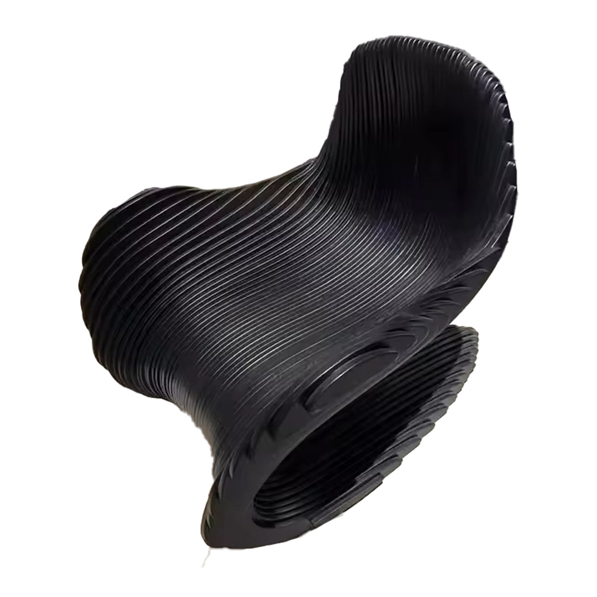 WISEMAX FURNITURE Modern Living Room Art Furniture Minimalist Solid Wood Irregular Unique Leisure Single Armchair for Home Hotel