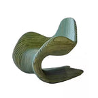 WISEMAX FURNITURE Modern Living Room Art Furniture Minimalist Solid Wood Irregular Unique Leisure Single Armchair for Home Hotel