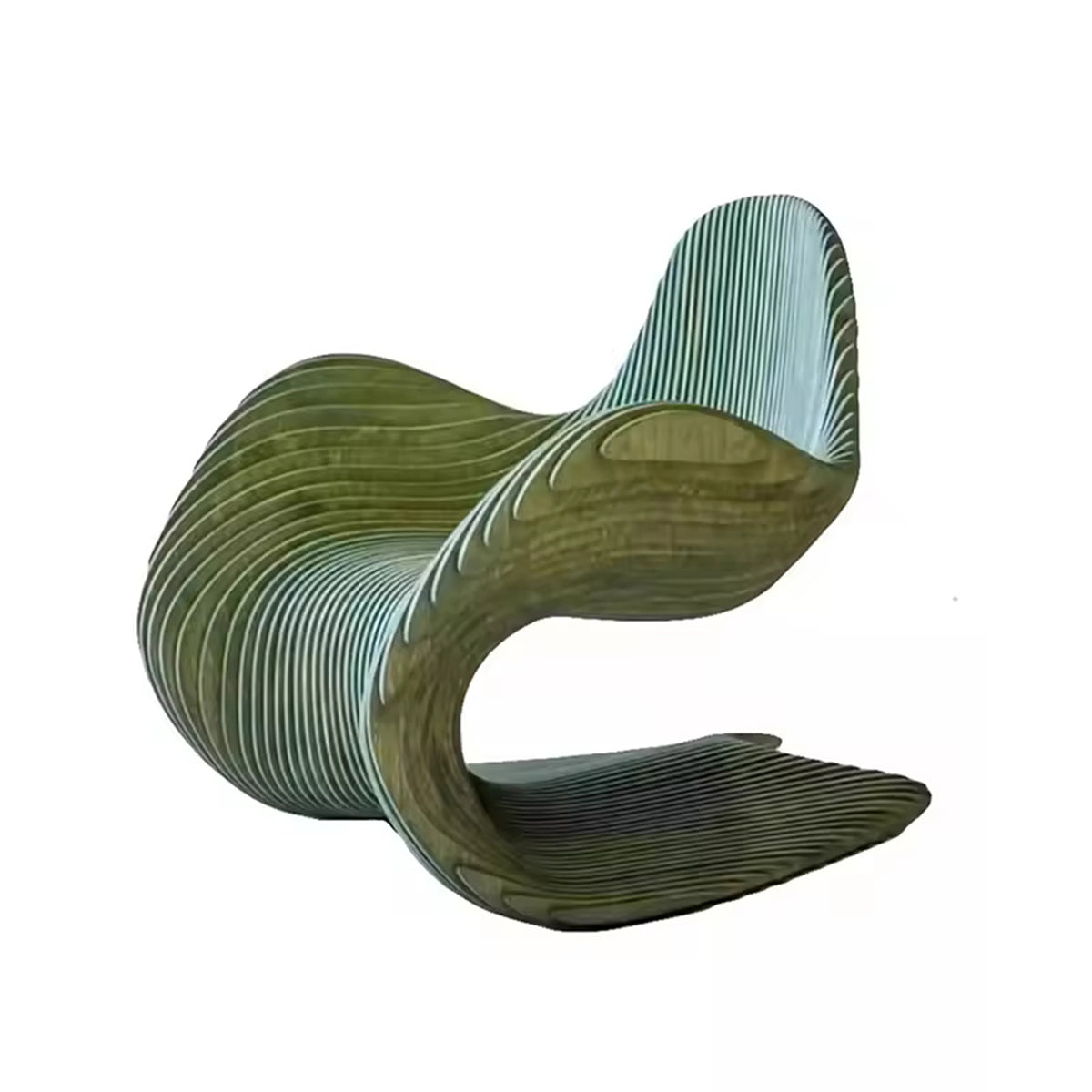 WISEMAX FURNITURE Modern Living Room Art Furniture Minimalist Solid Wood Irregular Unique Leisure Single Armchair for Home Hotel