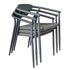 Tasmine Armchair Grey Aluminum