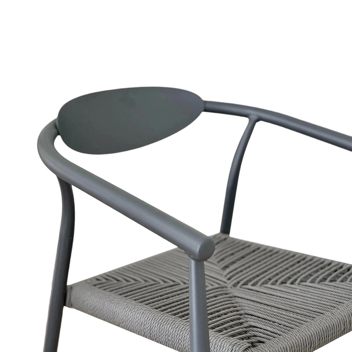 Tasmine Armchair Grey Aluminum
