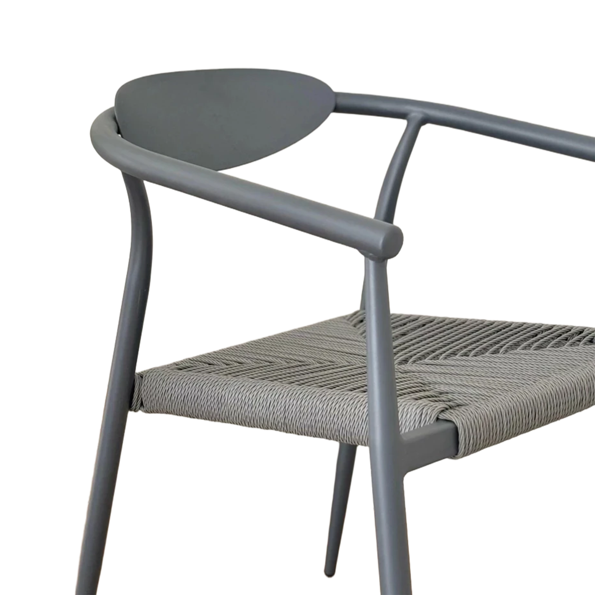 Tasmine Armchair Grey Aluminum