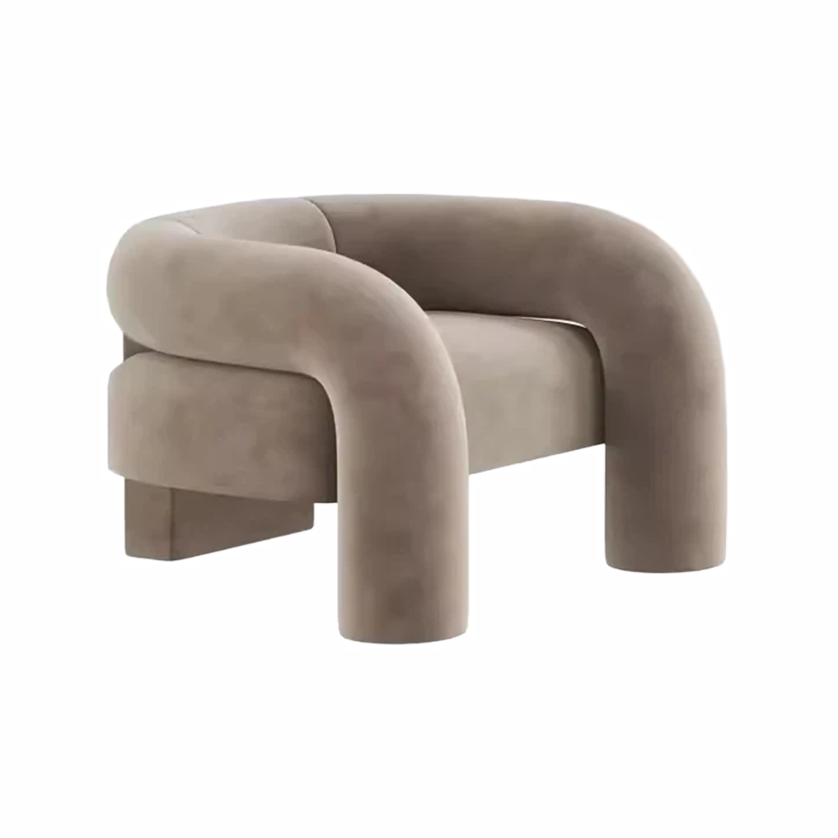 WISEMAX FURNITURE British Elegant Style Luxury Cloth Handmade Craft Boutique Hotel Leisure Soft Sponge Lounge Chair for Home
