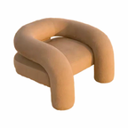 WISEMAX FURNITURE British Elegant Style Luxury Cloth Handmade Craft Boutique Hotel Leisure Soft Sponge Lounge Chair for Home