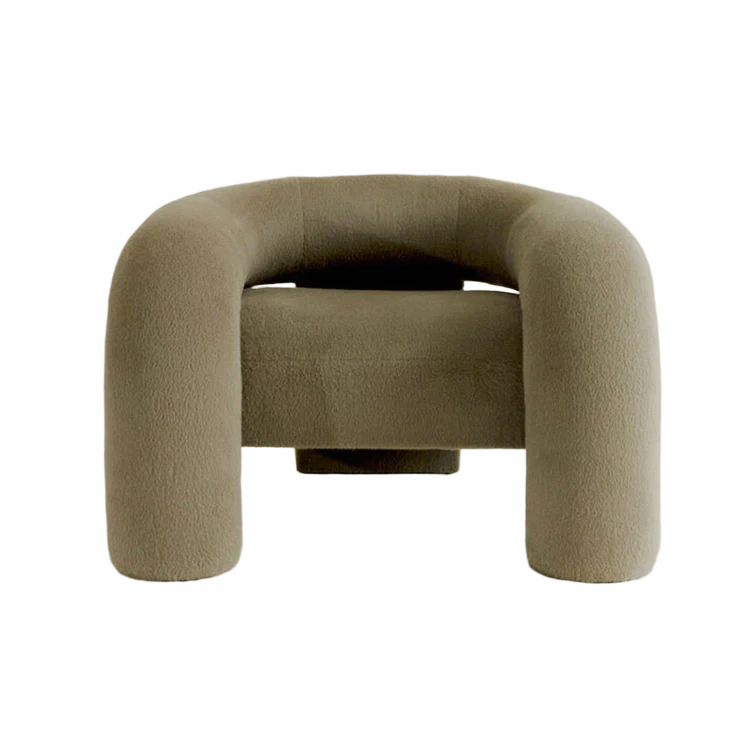 WISEMAX FURNITURE British Elegant Style Luxury Cloth Handmade Craft Boutique Hotel Leisure Soft Sponge Lounge Chair for Home